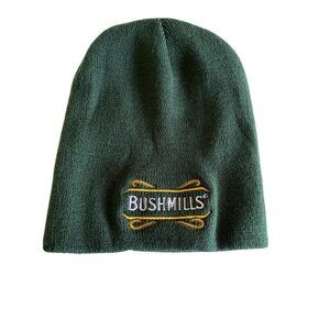 Green Bushmills Knit Ski Cap Beanie Skull Hat One Size